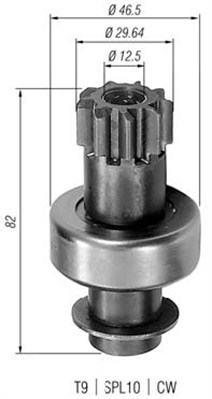 MAGNETI MARELLI Önindító fogaskerék AMB0035_MM