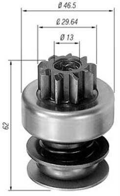 MAGNETI MARELLI Önindító fogaskerék AMB0036_MM