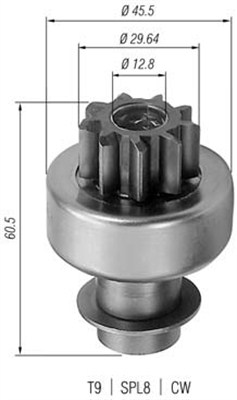 MAGNETI MARELLI Önindító fogaskerék AMB0037_MM