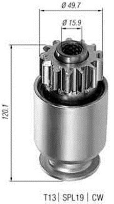 MAGNETI MARELLI Önindító fogaskerék AMB0042_MM