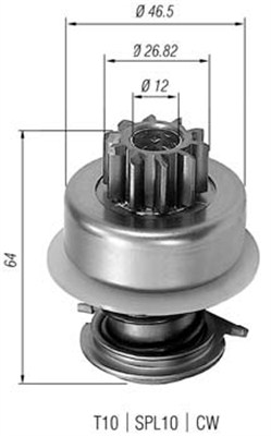 MAGNETI MARELLI Önindító fogaskerék AMB0053_MM