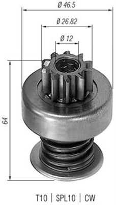 MAGNETI MARELLI Önindító fogaskerék AMB0055_MM