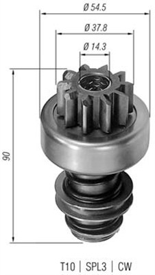 MAGNETI MARELLI Önindító fogaskerék AMB0057_MM