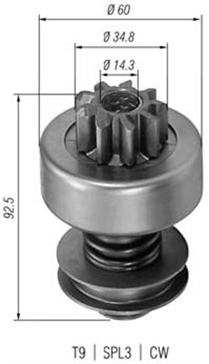 MAGNETI MARELLI Önindító fogaskerék AMB0058_MM