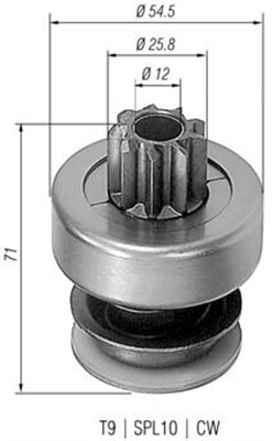 MAGNETI MARELLI Önindító fogaskerék AMB0061_MM