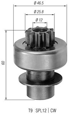 MAGNETI MARELLI Önindító fogaskerék AMB0066_MM