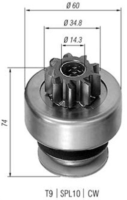 MAGNETI MARELLI Önindító fogaskerék AMB0071_MM