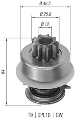 MAGNETI MARELLI Önindító fogaskerék AMB0078_MM