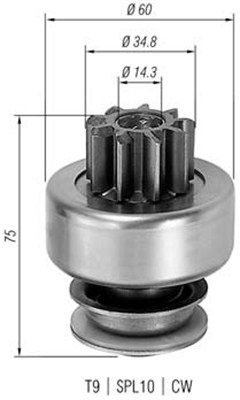 MAGNETI MARELLI Önindító fogaskerék AMB0081_MM