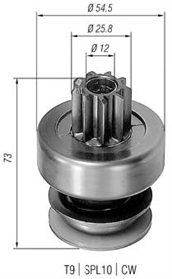 MAGNETI MARELLI Önindító fogaskerék AMB0085_MM