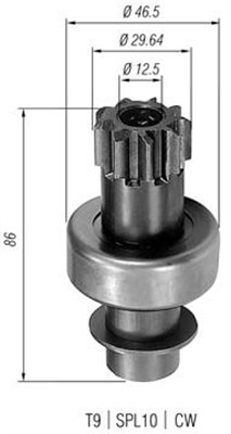 MAGNETI MARELLI Önindító fogaskerék AMB0090_MM