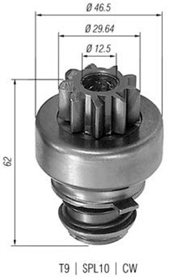 MAGNETI MARELLI Önindító fogaskerék AMB0096_MM