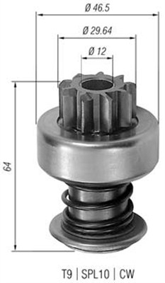 MAGNETI MARELLI Önindító fogaskerék AMB0098_MM