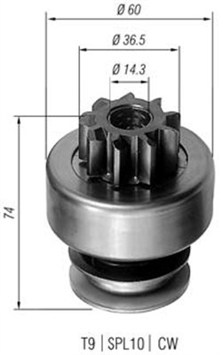 MAGNETI MARELLI Önindító fogaskerék AMB0100_MM