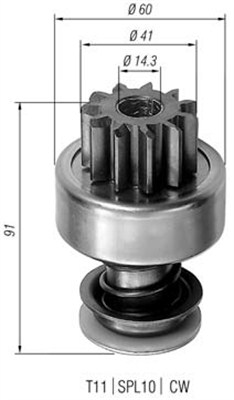 MAGNETI MARELLI Önindító fogaskerék AMB0104_MM