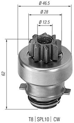 MAGNETI MARELLI Önindító fogaskerék AMB0106_MM