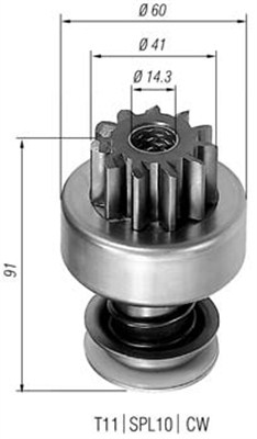 MAGNETI MARELLI Önindító fogaskerék AMB0108_MM