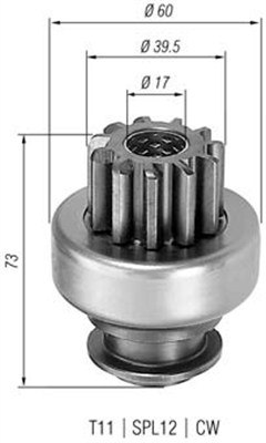 MAGNETI MARELLI Önindító fogaskerék AMB0117_MM