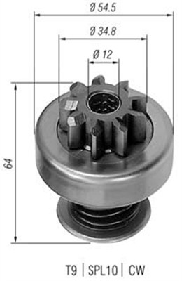 MAGNETI MARELLI Önindító fogaskerék AMB0119_MM