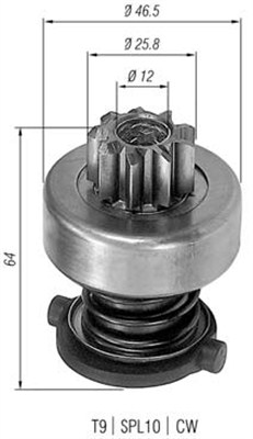 MAGNETI MARELLI Önindító fogaskerék AMB0122_MM