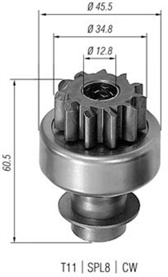 MAGNETI MARELLI Önindító fogaskerék AMB0123_MM