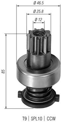 MAGNETI MARELLI Önindító fogaskerék AMB0124_MM