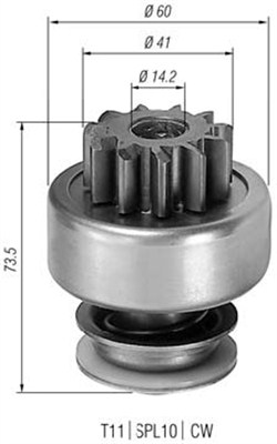 MAGNETI MARELLI Önindító fogaskerék AMB0127_MM