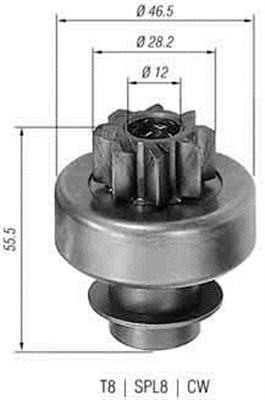 MAGNETI MARELLI Önindító fogaskerék AMB0130_MM