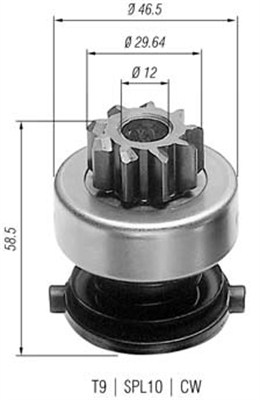 MAGNETI MARELLI Önindító fogaskerék AMB0136_MM