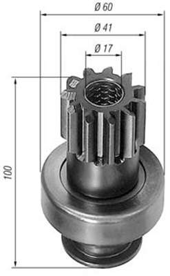 MAGNETI MARELLI Önindító fogaskerék AMB0139_MM
