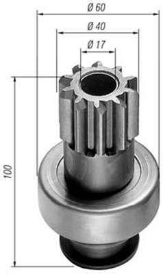 MAGNETI MARELLI Önindító fogaskerék AMB0140_MM