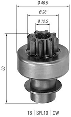 MAGNETI MARELLI Önindító fogaskerék AMB0145_MM