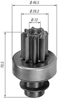 MAGNETI MARELLI Önindító fogaskerék AMB0148_MM