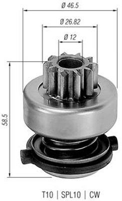 MAGNETI MARELLI Önindító fogaskerék AMB0149_MM