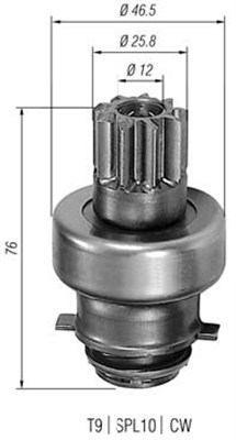 MAGNETI MARELLI Önindító fogaskerék AMB0152_MM