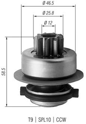 MAGNETI MARELLI Önindító fogaskerék AMB0171_MM