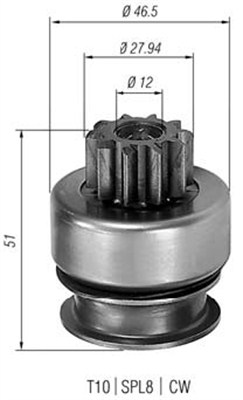 MAGNETI MARELLI Önindító fogaskerék AMB0178_MM