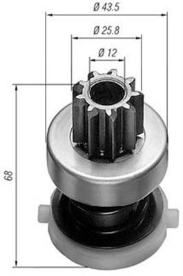 MAGNETI MARELLI Önindító fogaskerék AMB0181_MM