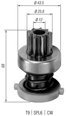 MAGNETI MARELLI Önindító fogaskerék AMB0182_MM