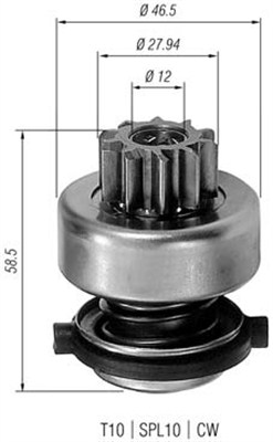 MAGNETI MARELLI Önindító fogaskerék AMB0191_MM