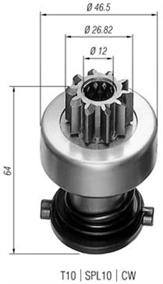 MAGNETI MARELLI Önindító fogaskerék AMB0194_MM