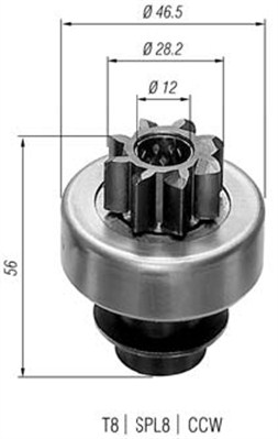 MAGNETI MARELLI Önindító fogaskerék AMB0197_MM