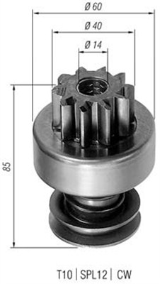 MAGNETI MARELLI Önindító fogaskerék AMB0205_MM