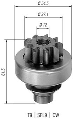 MAGNETI MARELLI Önindító fogaskerék AMB0211_MM