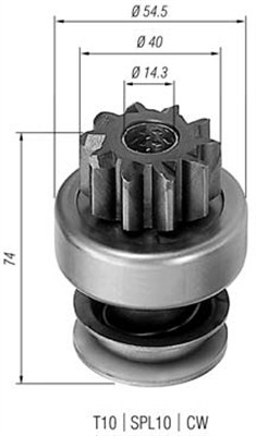 MAGNETI MARELLI Önindító fogaskerék AMB0213_MM