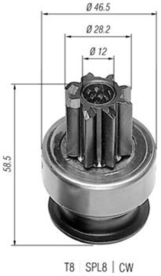 MAGNETI MARELLI Önindító fogaskerék AMB0214_MM