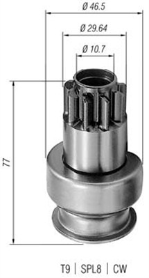 MAGNETI MARELLI Önindító fogaskerék AMB0219_MM