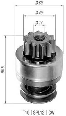 MAGNETI MARELLI Önindító fogaskerék AMB0220_MM