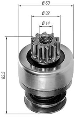 MAGNETI MARELLI Önindító fogaskerék AMB0221_MM