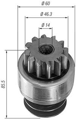 MAGNETI MARELLI Önindító fogaskerék AMB0222_MM